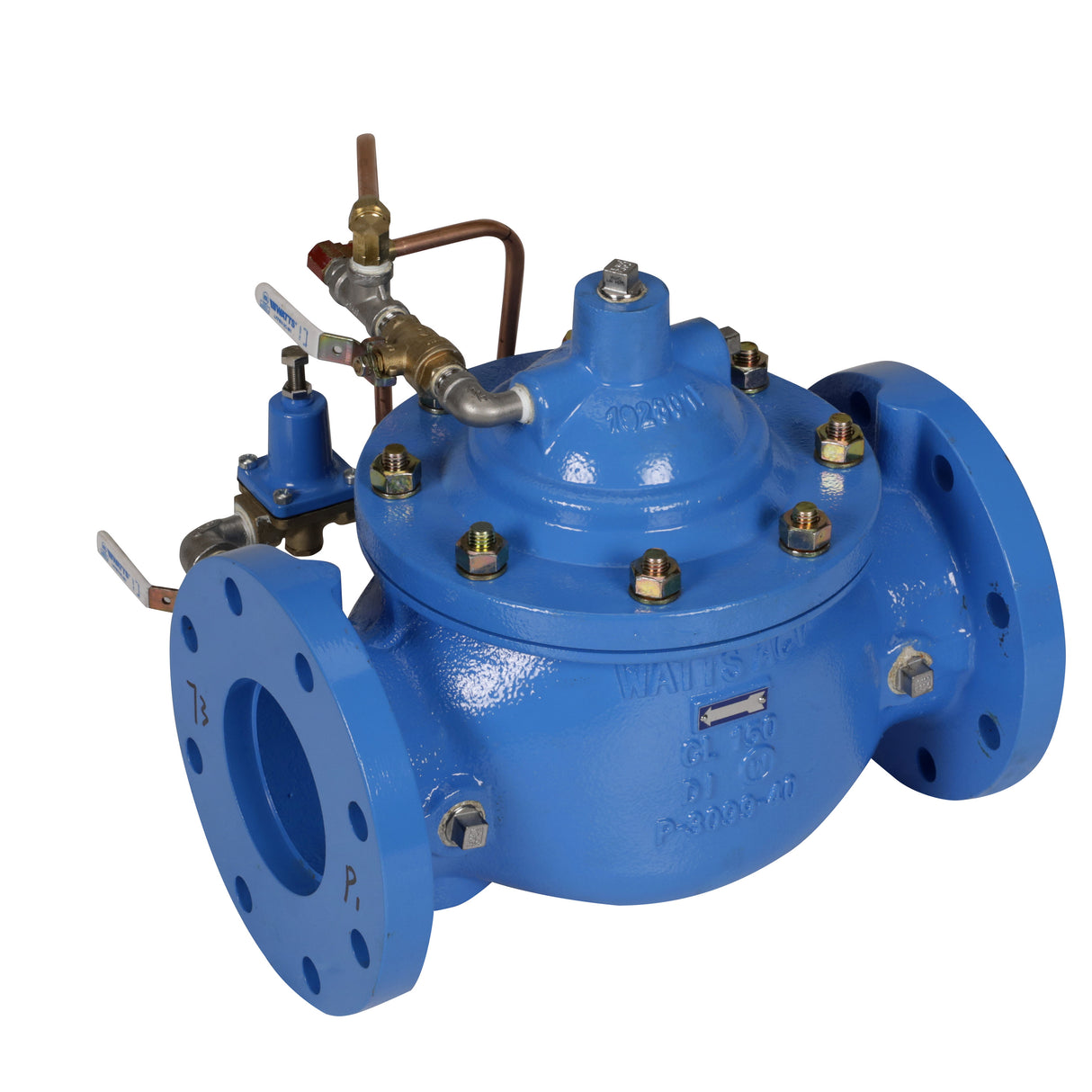 WWVT200203 (Watts) | 1 1/2 In Globe Pressure Reducing Valve | NPT Threaded | Epoxy Coated