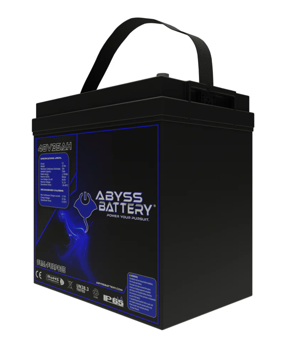AB-48V35-BT - ABYSS® 48V 35Ah GC2 Lithium Golf Cart Battery