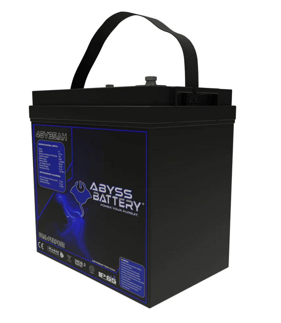 AB-48V35-BT - ABYSS® 48V 35Ah GC2 Lithium Golf Cart Battery