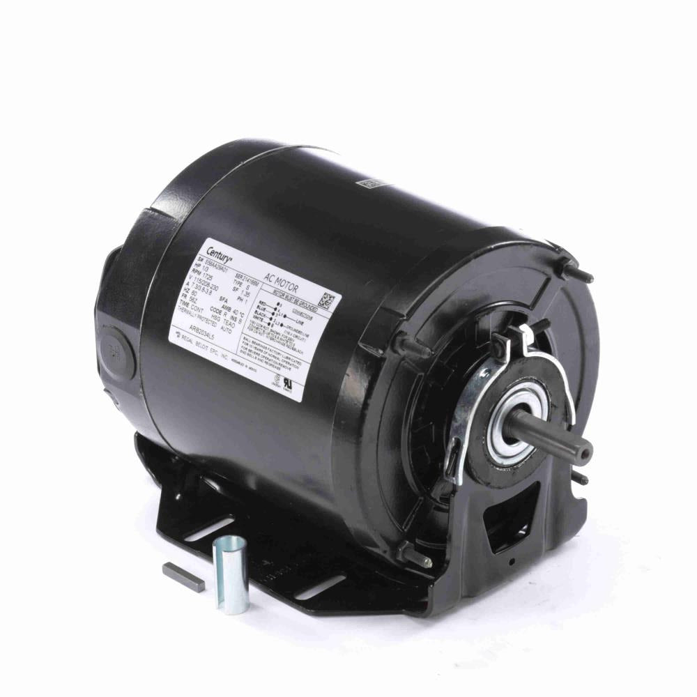ARB2034SV1 (Century) | Fan And Blower Motor | 0.33 HP | 1 Phase | TEAO | 1725 RPM | 115/208-230 Volts