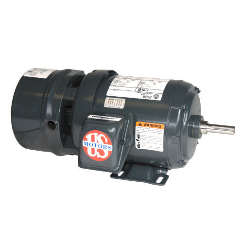 BMU12S2ACR (US Motors/Nidec) | Brake Motor | 0.5 HP | 3 Phase | TEFC | 1770 RPM | 230/460 Volts