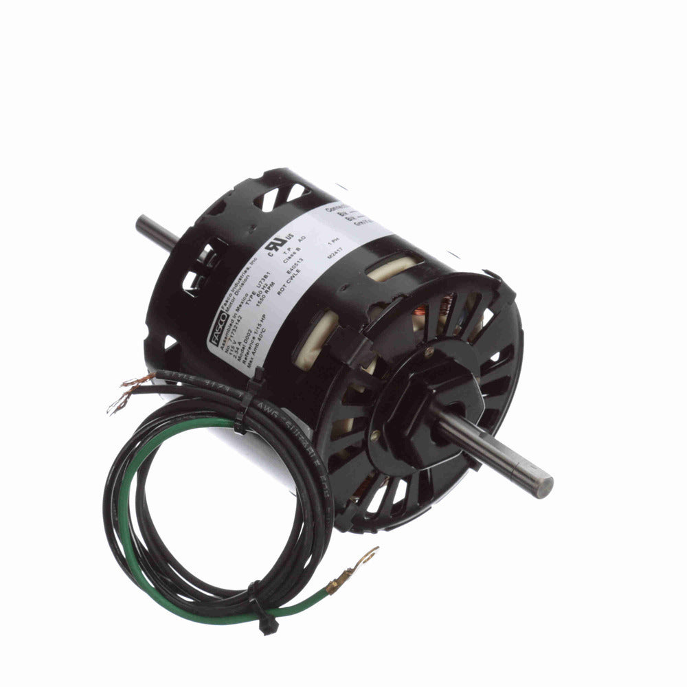 D002 (Fasco) | OEM Replacement Motor | 0.07 HP | 1 Phase | Open Air Over | 1550 RPM | 115 Volts