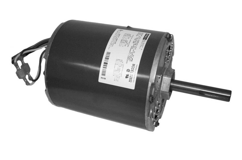 D2852 (Fasco) | Condenser Fan Motor | 1 HP | 1 Phase | Open Air Over | 1075 RPM | 208-230/460 Volts
