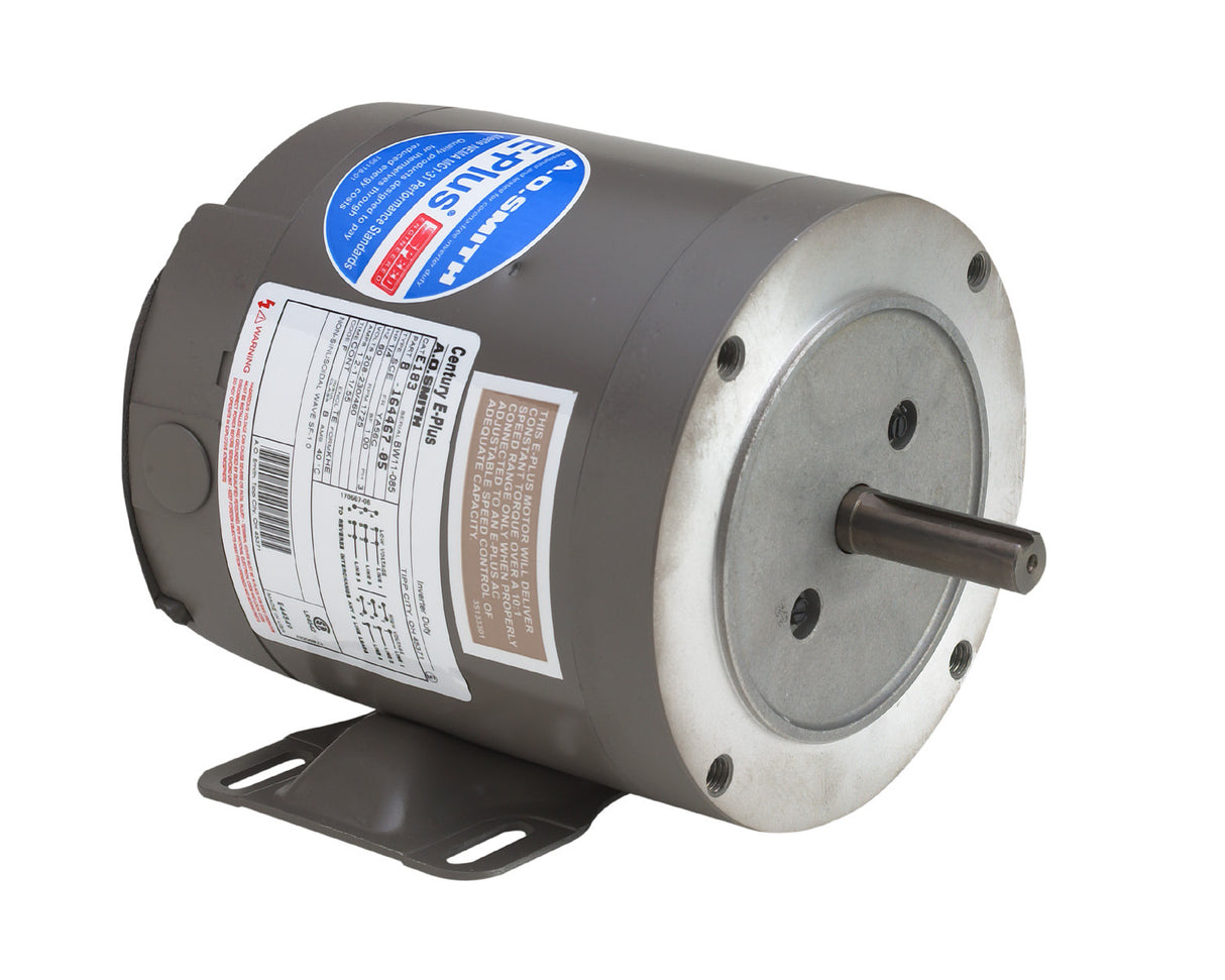 E183 (US Motors/Nidec) | Gear Reducer Module Motor | 1 HP | 3 Phase | TEAO | 1750 RPM | 208-230/460 Volts