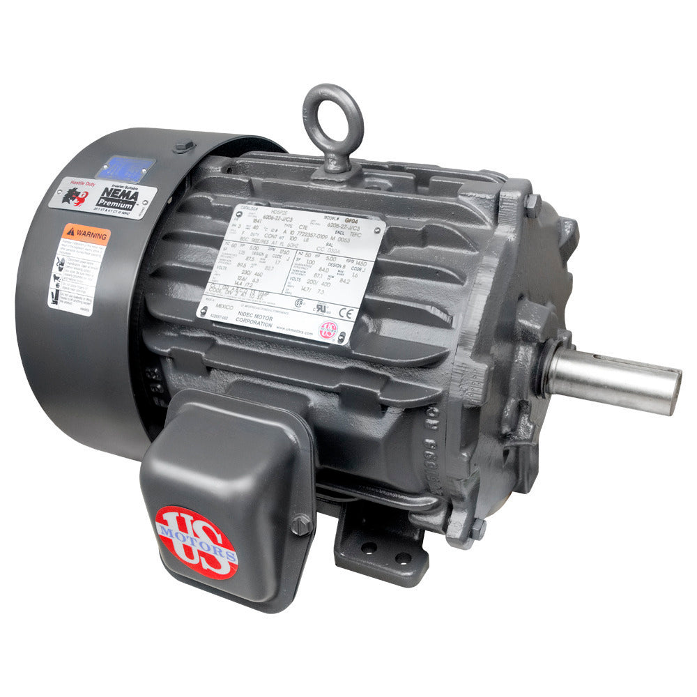 HD25P2E (US Motors/Nidec) | GeneralPurposeMotor | 25 HP | 3 Phase | TEFC | 1775 RPM | 208-230/460 Volts
