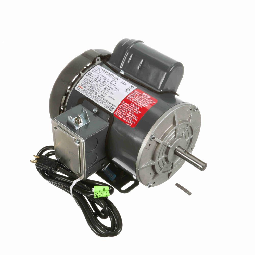 MT013 (Marathon) | Power Tool Motor | 0.75 HP | 1 Phase | TEFC | 3450 RPM | 115/208-230 Volts