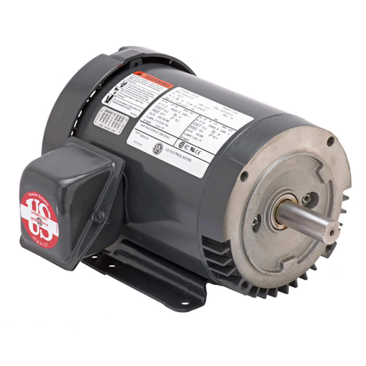 U3P3D (US Motors/Nidec) | GeneralPurposeMotor | 3 HP | 3 Phase | TEFC | 1175 RPM | 208-230/460 Volts