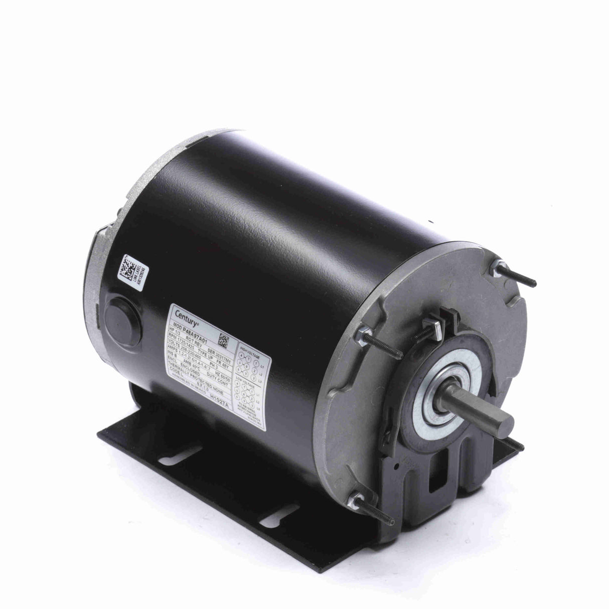 UH1027A (Century) | General Purpose Motor | 0.33 HP | 3 Phase | TEAO | 1725/1425 RPM | 208-230/460 Volts