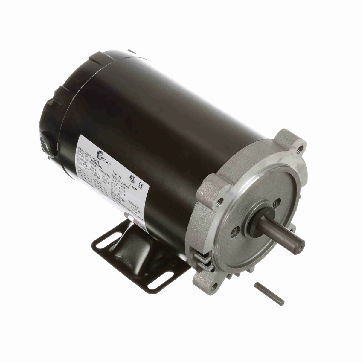 UH476ES (Century) | General Purpose Motor | 0.75 HP | 3 Phase | ODP | 3450 RPM | 230/460 Volts
