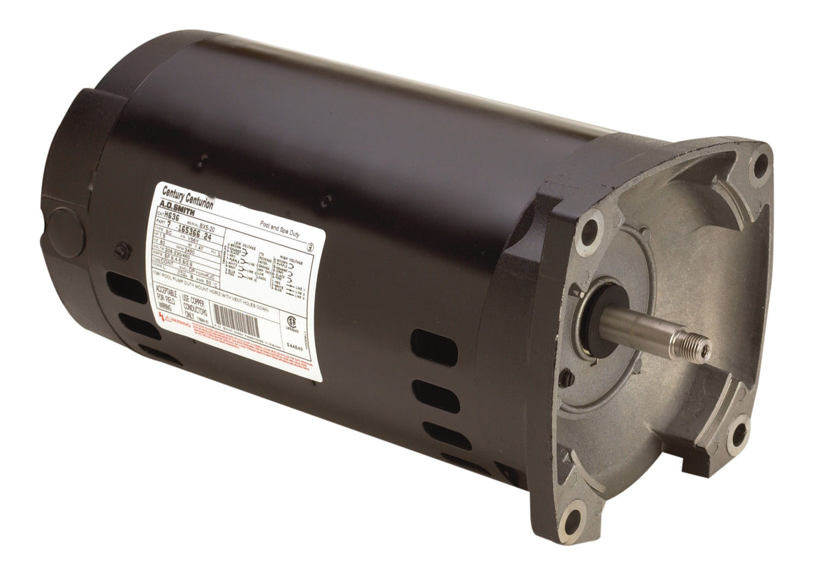 UH637 (Century) | Pool and Spa Pump Motor | 2 HP | 3 Phase | ODP | 3450 RPM | 208-230/460 Volts