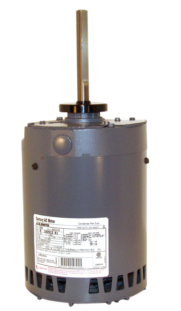 UH686 (Century) | Condenser Fan Motor | 1 HP | 3 Phase | Open Air Over | 850 RPM | 460/200-230 Volts