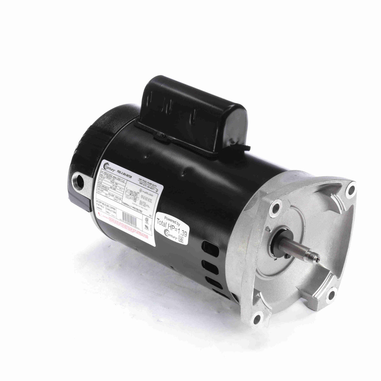 UHSQ1052 (Century) | Pool and Spa Pump Motor | 0.5 HP | 1 Phase | ODP | 3450 RPM | 115/208-230 Volts
