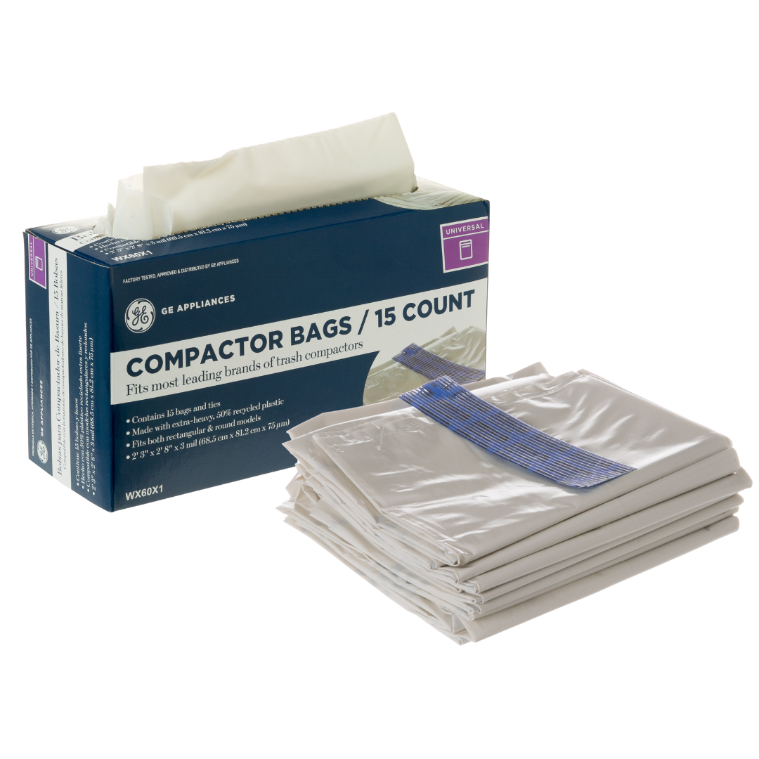 GE | (WX60X1-2PK) 15" Universal Compactor Bags (30 qty)