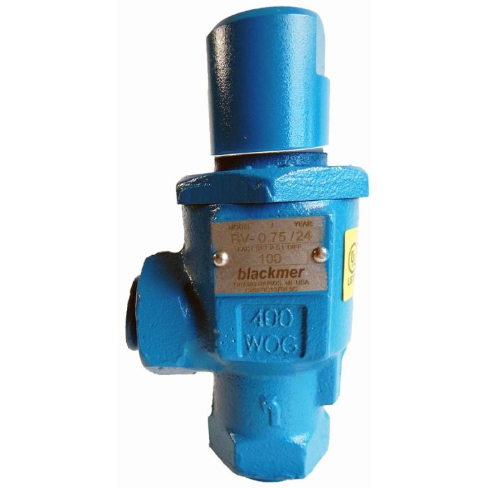 Industrial Gas Technology Part (Bv0.75A) 3/4 Fpt Bypass Valve 95 Psi