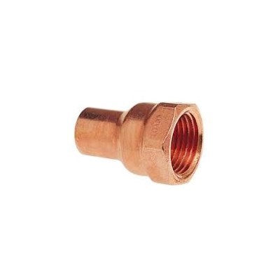 CU 603R 1/2 X 3/8 (Mueller) | Female Adptr C X FPT ID (103R-FE) | Copper Fittings | Female Fitting Adapter | 1/2 X 3/8