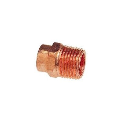 CU 604R 1-1/4 X 1-1/2 (Mueller) | Male Adptr F X MPT ID (104R-QR) | Copper Fittings | Male Fitting Adapter | 1-1/4 X 1-1/2