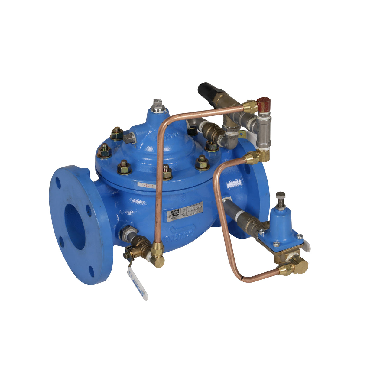 WWVT200903 (Watts) | 2 1/2 In Globe Pressure Reducing Valve | Class 150 Flanged | Epoxy Coated | Isolation Cocks