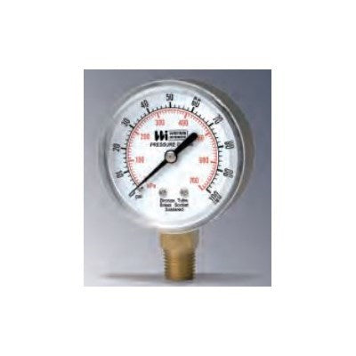 TL25-100-4L (Weiss) | Gauge 2.5 0-100# 1/4 LM | Standard Pressure Gauge | 1/4