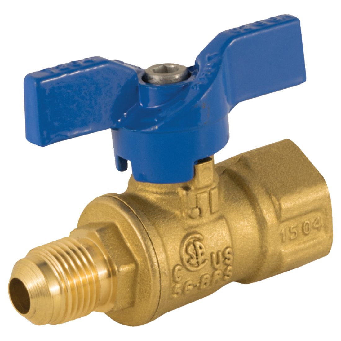 101-504 (Jomar Valve) Valve-Ball 3/4 Fip X 5/8 Fl 2 Pc 600 Wog