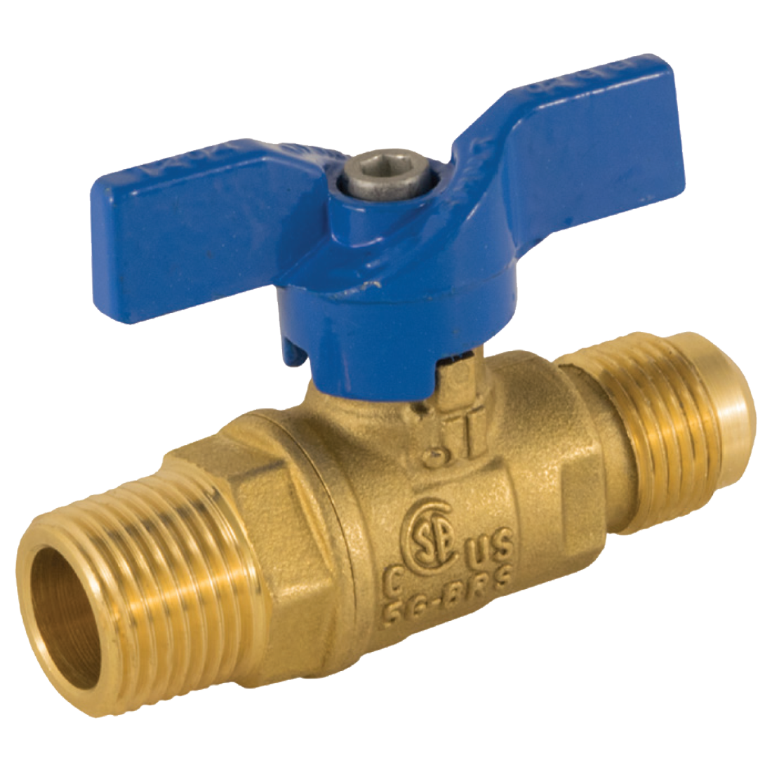 101-703 (Jomar Valve) Valve-Ball 1/2 Mip X 1/2 Fl 2 Pc 600 Wog