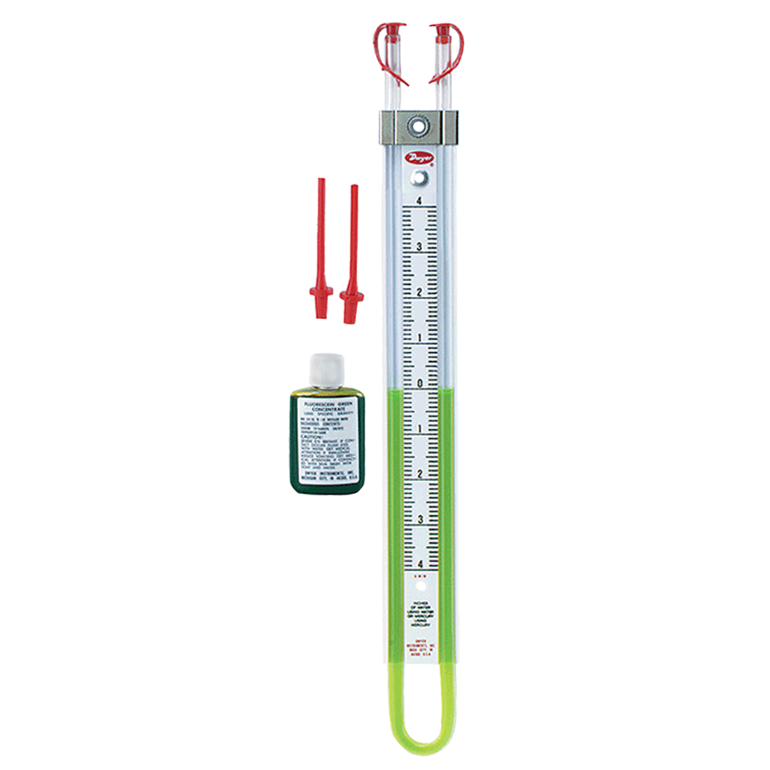 1222-16W/M (Dwyer) Kit-Manometer U-Tube Range 8-0-8 Wc