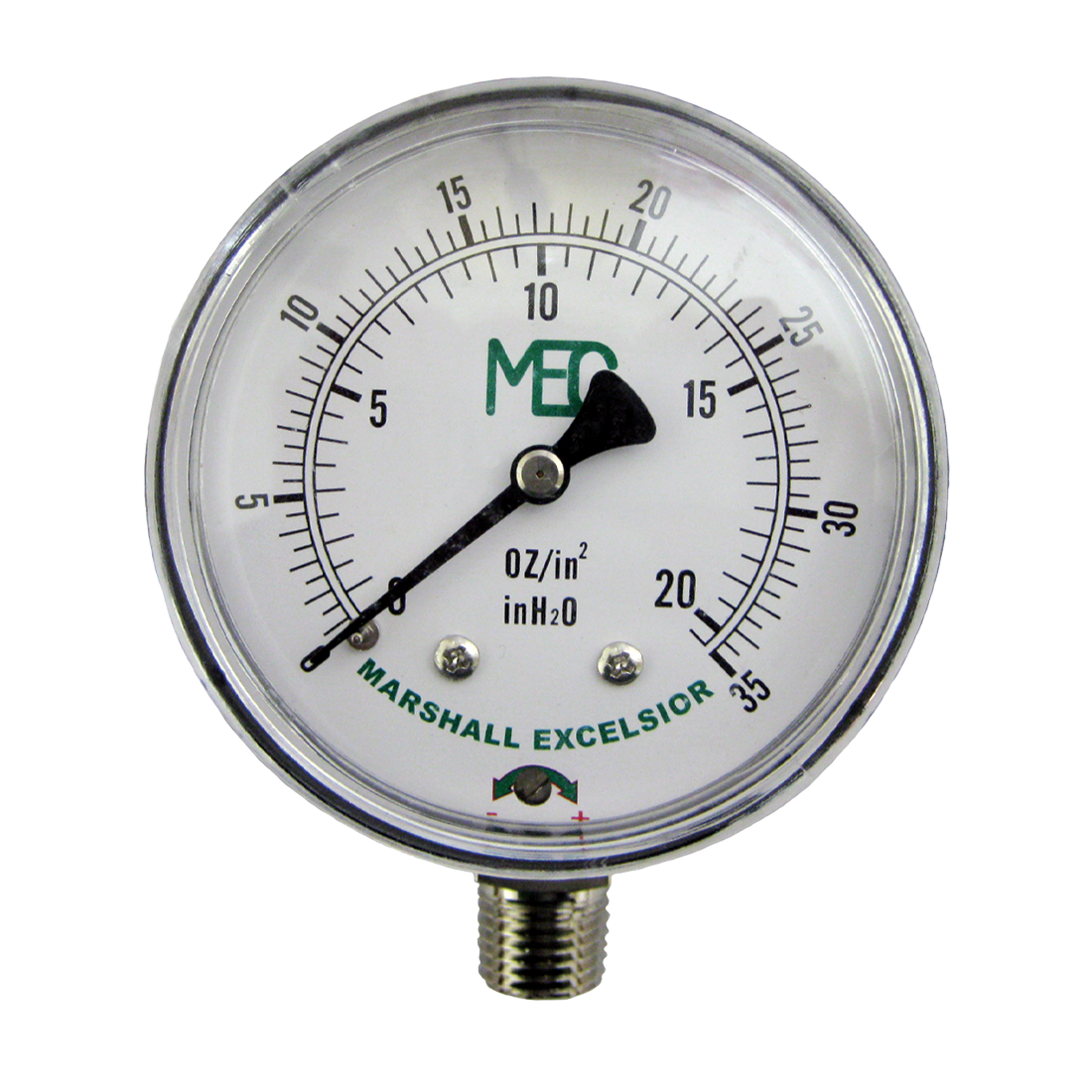 ME60-2 (Marshall Excelsior) Gauge-Test 0-35 Wc 1/4 Mpt