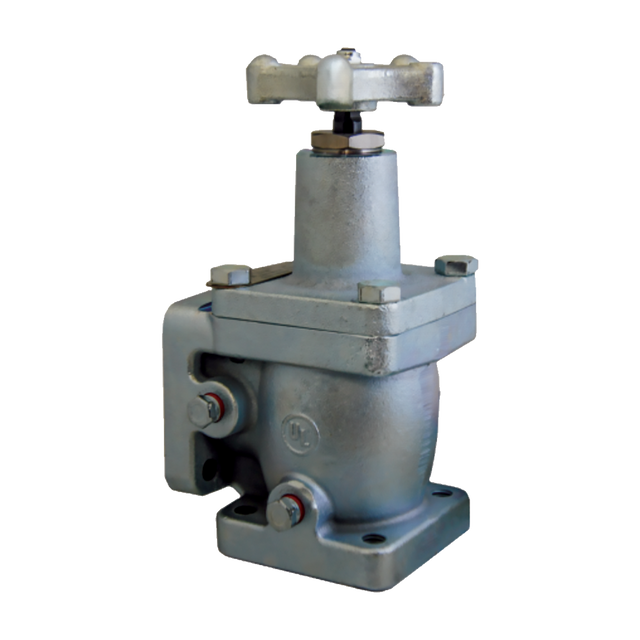 ME813-10 (Marshall Excelsior) Valve-Angle 1-1/4 4Blt Flange