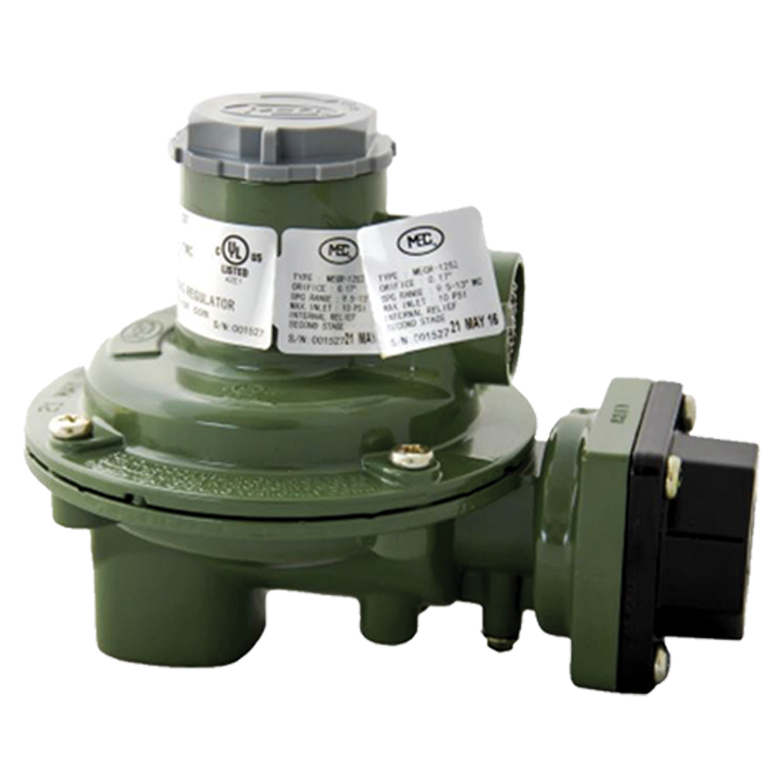 MEGR-1252-DFF (Marshall Excelsior) Regulator-Cpt Hicap Bk Mt 2Nd Stg 3/4Fpt