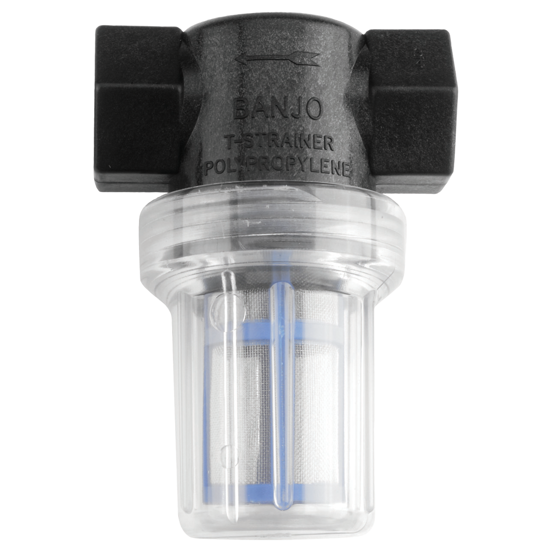 LSTM075-100C (Banjo) Strainer-Mini T 3/4 100Msh Ply Clr Bowl