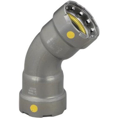 46207 (Megapress Fittings) | Elbow 45 1-1/4 PRS (1) | Megapress Gas Fittings | Elbow 45 | PRS | 1-1/4 | Carbon