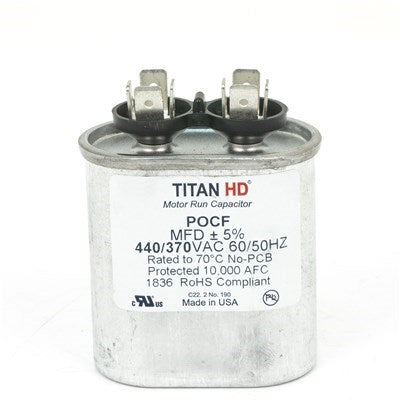 POCF7.5A (Packard) | Titan HD 7.5MFD 440/370V Oval | Capacitor