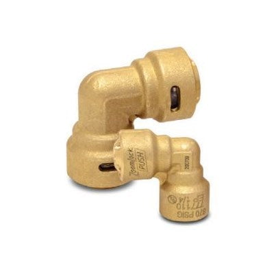 777110 (Zoomlockpush) | 1/4 90 Deg Elbow - R410A Optimized | Push Acr Fittings | Elbow | Push | 1/4