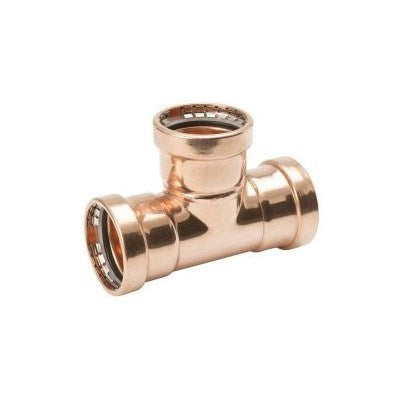 47571 (Parker) | Press Reducing Tee 4 x 4 x 2-1/2 | Press Water Fittings | Tee - Reducing | Press | 4 x 4 x 2-1/2