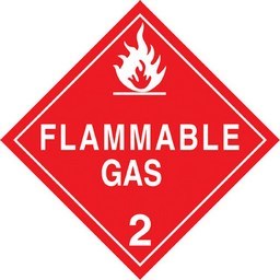 Labelmaster Part (Hmsl70S = Pkg Of 25) 4 In. Flammable Gas Diamond Decal