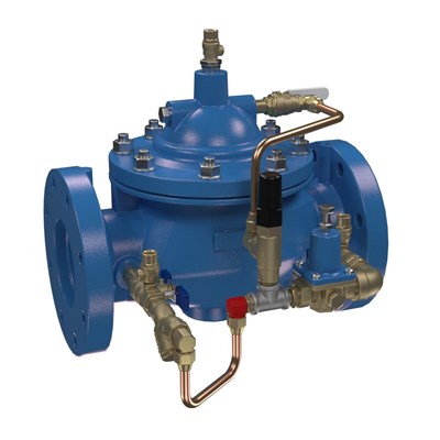 WWVT200403 (Watts) | 2 In Globe NPT Threaded Epoxy Coated Pressure Reducing Control Valve | Full Port | Adjustable Closing Speed