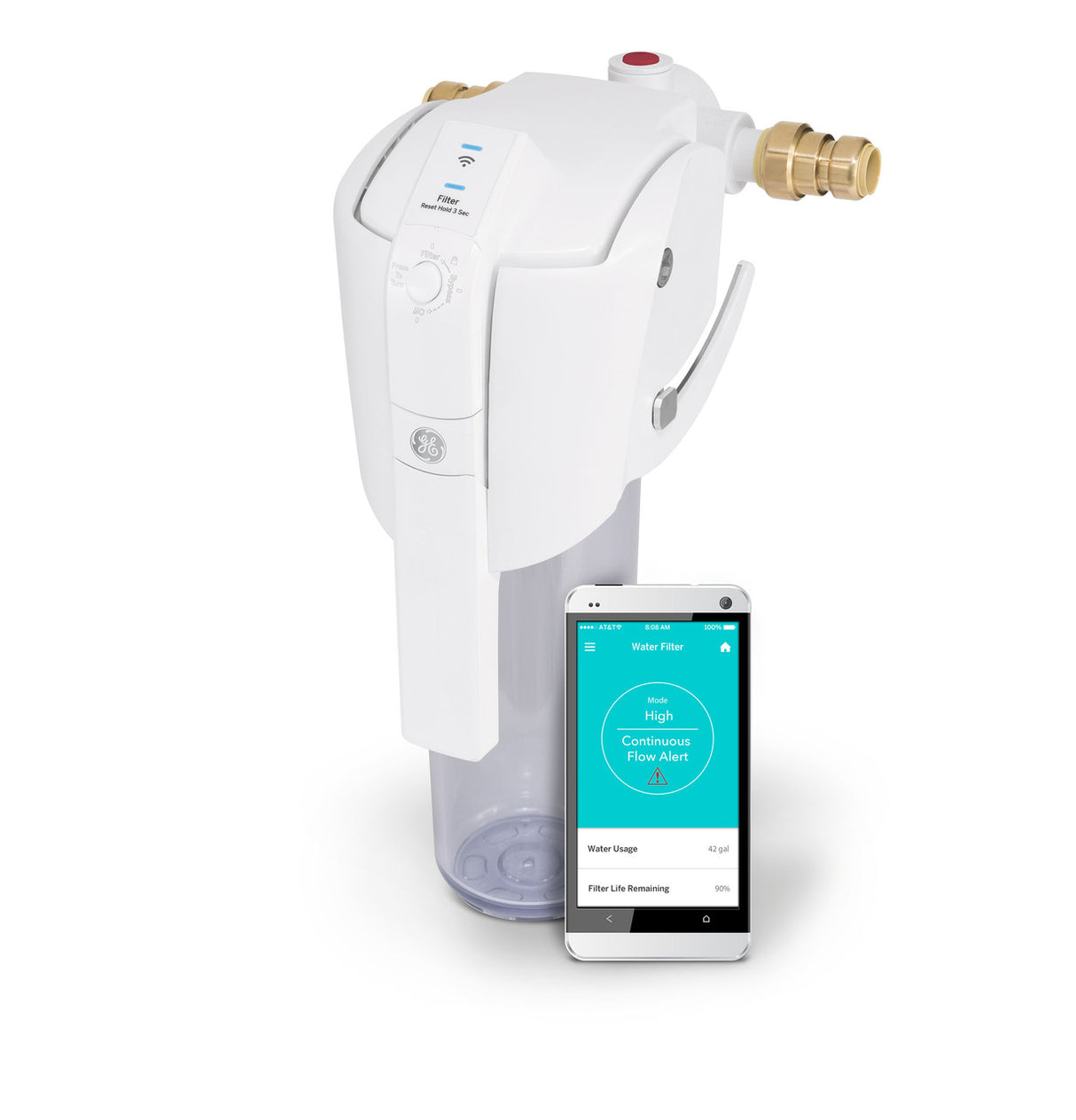 GE (GXWH70M) Smart Whole House Water Filtration System w/IAB