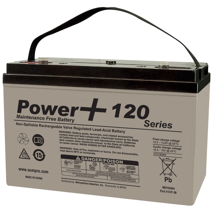 (Sumpro PowerPLUS) Sumpro 120ah AGM Replacement Battery
