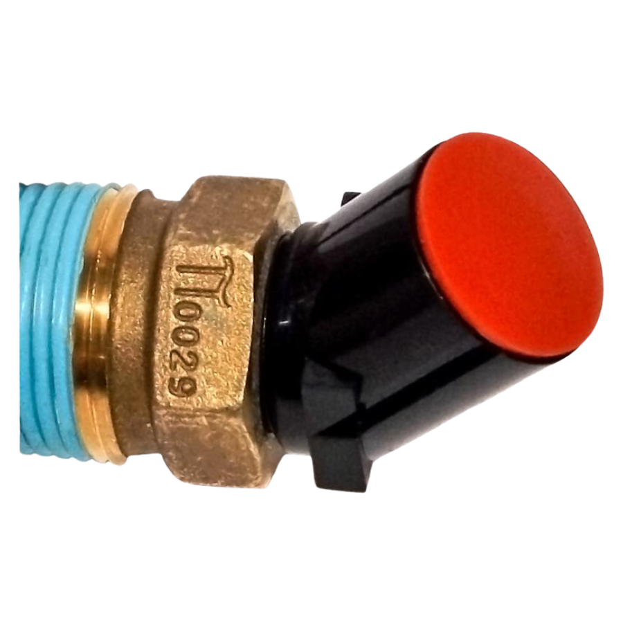 (033-481) Hyperkinetics Relief Valve Deflector for Forklift Cylinders - 45 Degree