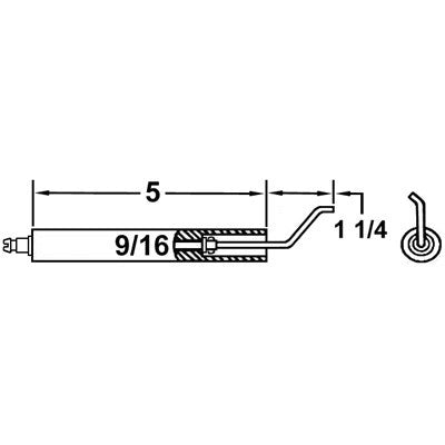 20444-02 (Crown ) | Beckett / Reznor | Electrode