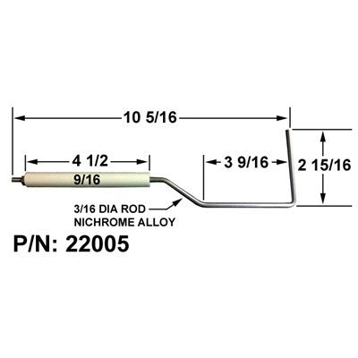 22005 (Crown ) | Industrial Combustion Electrode | Electrode