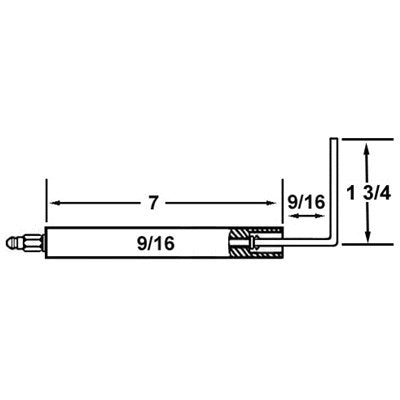 22017-02 (Crown ) | Industrial Combustion Electrode | Electrode