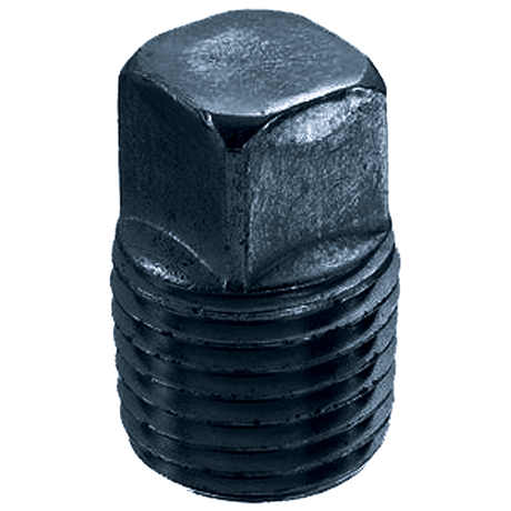 BSSPA | Plug-Sq Head 1/8 Sch 40/80 Black Iron