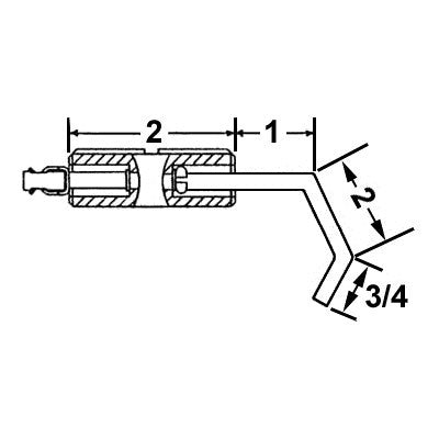 25222 (Crown ) | Honeywell Electrode (CM47) | Electrode