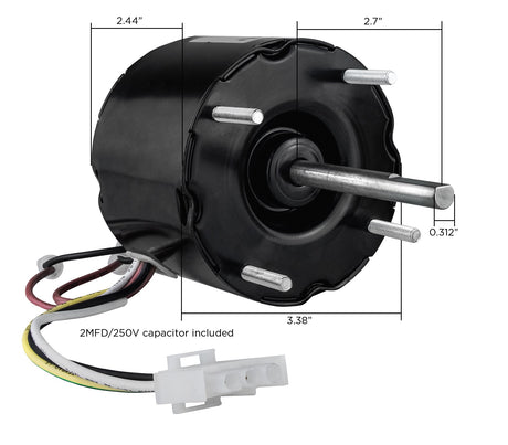 315039A (PEMS) | OEM Replacement Motor | 4.5 Watts | 1 Phase | TEAO | 900 RPM | 115 Volts
