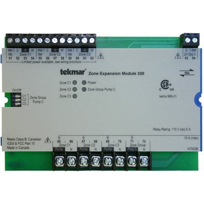 326 (Tekmar) | TN4 Zone Expansion Module