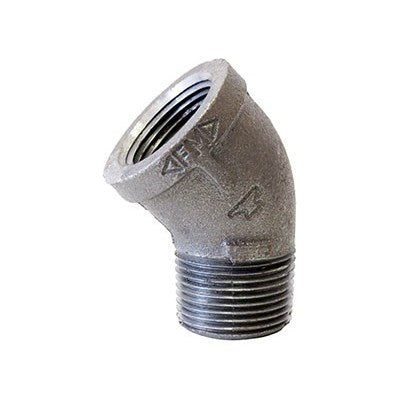 810028019 (Anvil) | GL Stre 1-1/2 A | 1-1/2" Standard Malleable Iron 45° Street Elbow