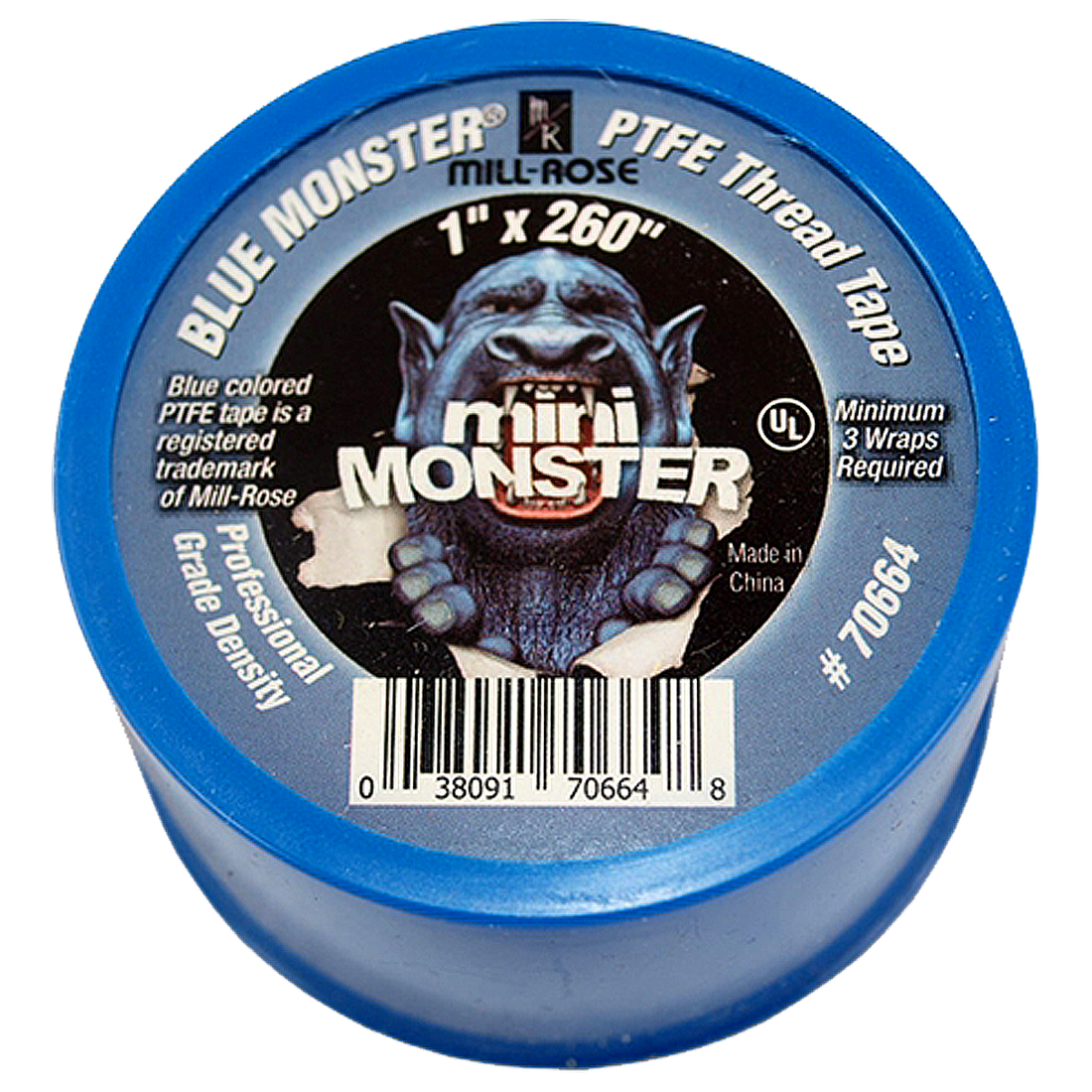 70664 (Blue Monster) Tape-Thread Seal 1 X 260 Mini-Monster