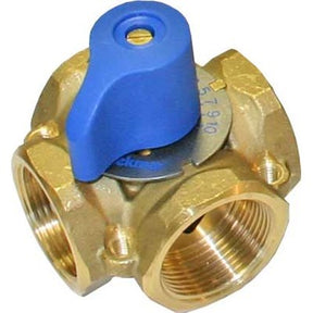 722 (Tekmar) | 4-WAY Mixing Valve 1-1/4 Brass