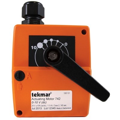 742 (Tekmar) | Actuating Motor 0-10 V (Dc)