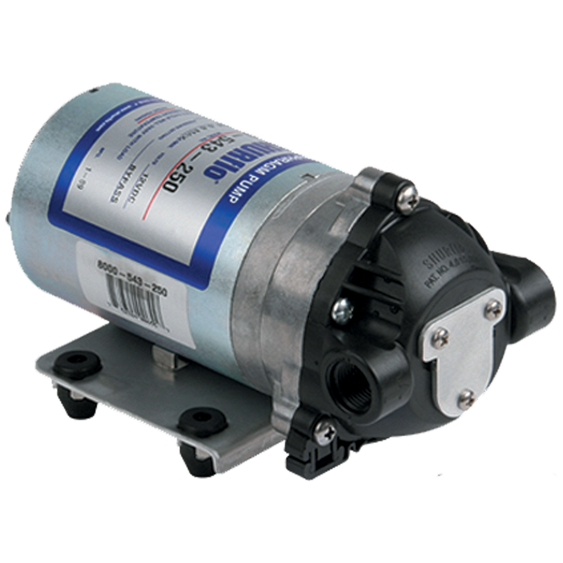 8000-543-250 (Hypro) Pump-12V 1.4 Gpm Int Byps 45Psi Fkm 3/8F